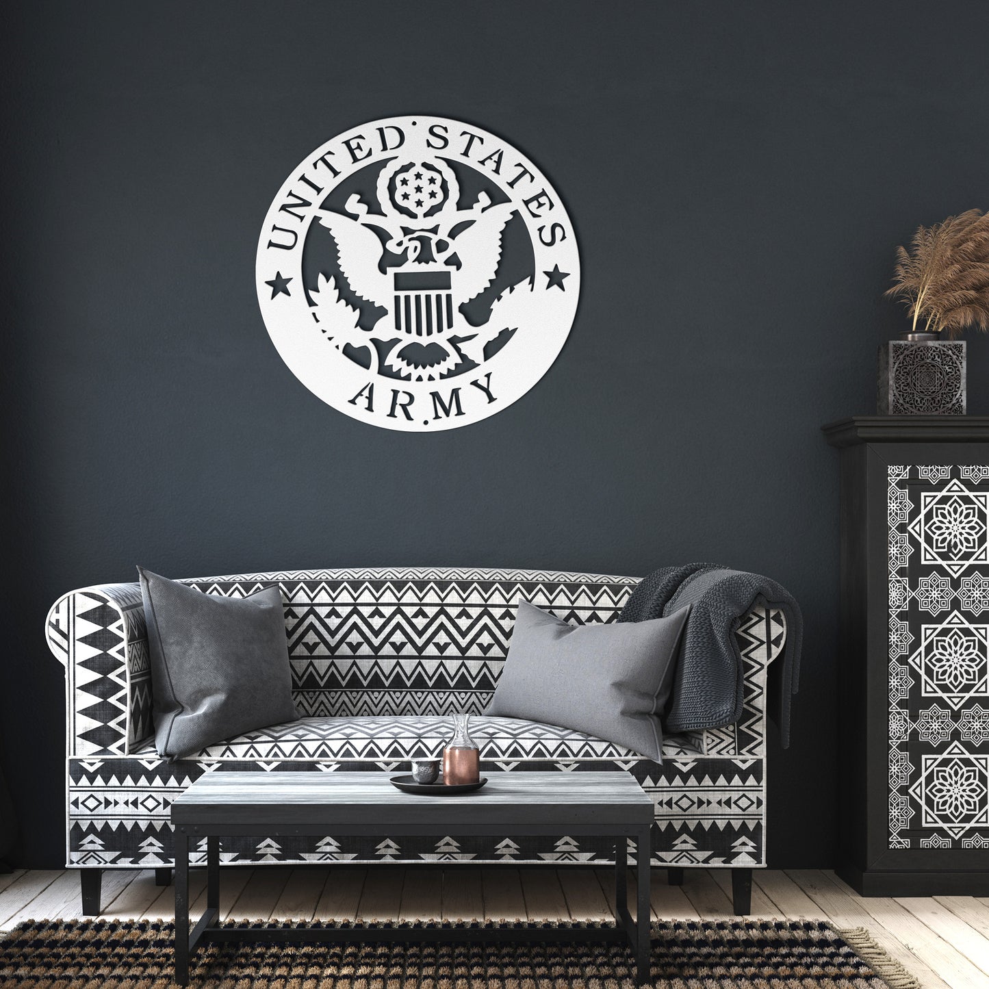 US Army die-cut metal Veteran Sign/Wall Art