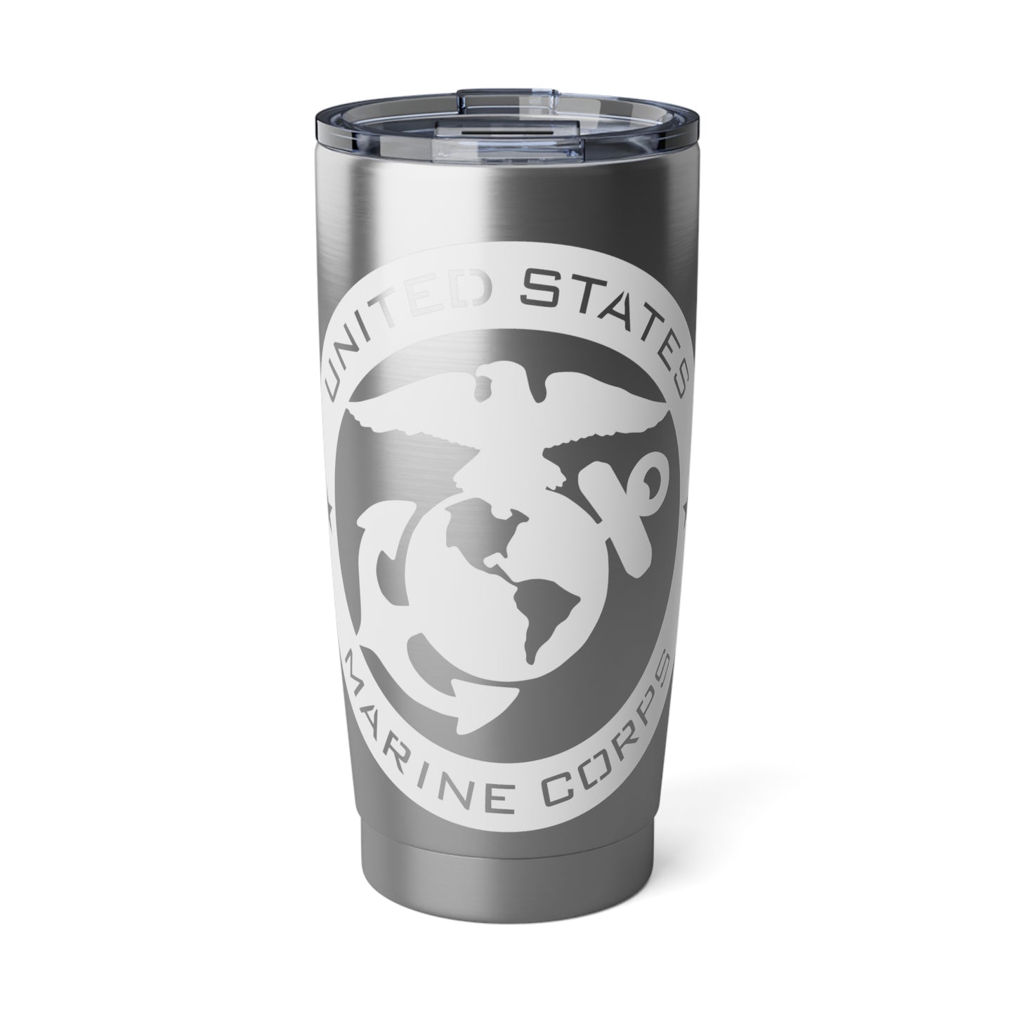 Tumbler, USMC (white), coffee or tea, 20oz., one each