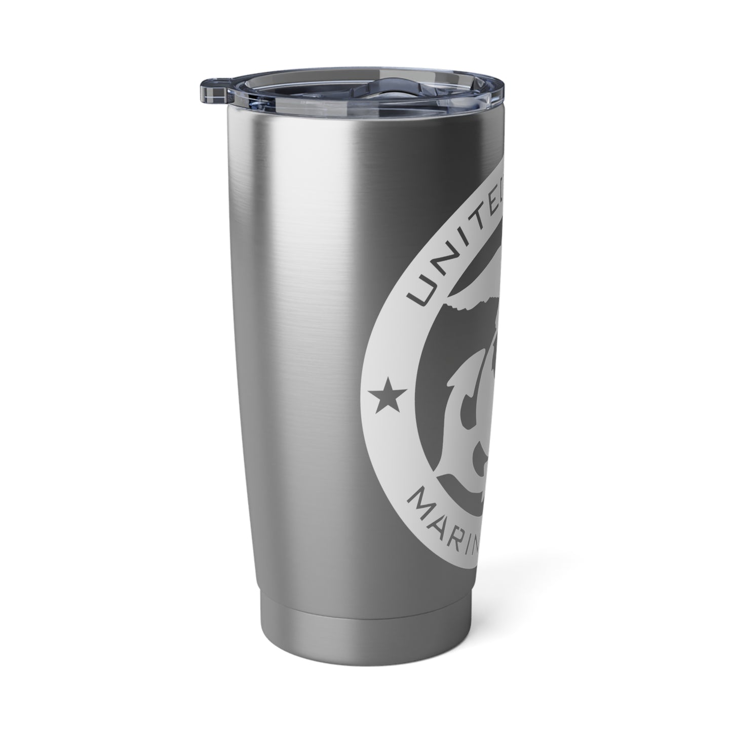 Tumbler, USMC (white), coffee or tea, 20oz., one each