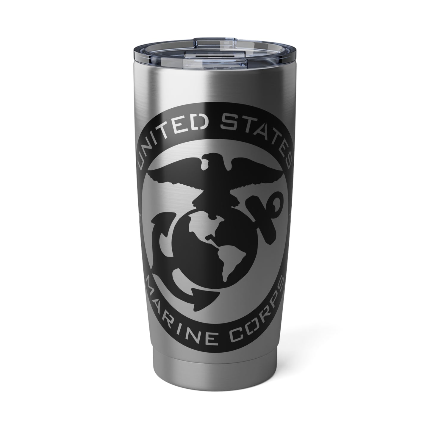 Tumbler, USMC (black), coffee or tea, 20oz., one each