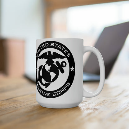 Mug, USMC, coffee or tea, 15oz., one each