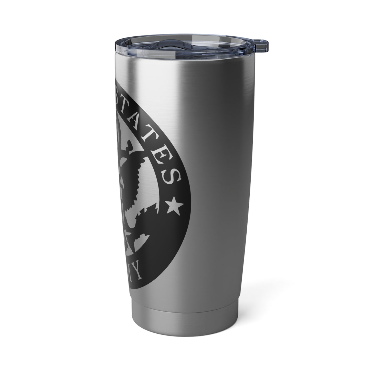 Tumbler, US Army (black), coffee or tea, 20oz., one each