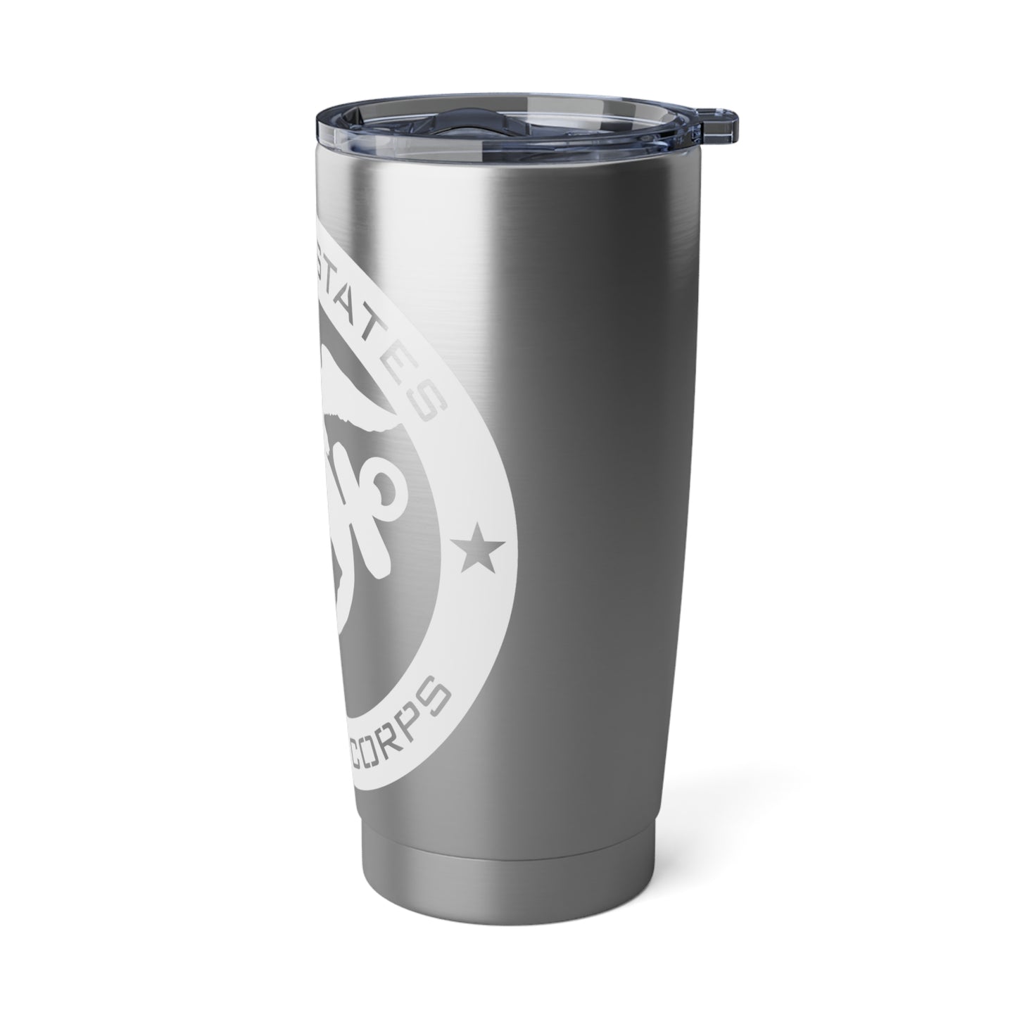 Tumbler, USMC (white), coffee or tea, 20oz., one each