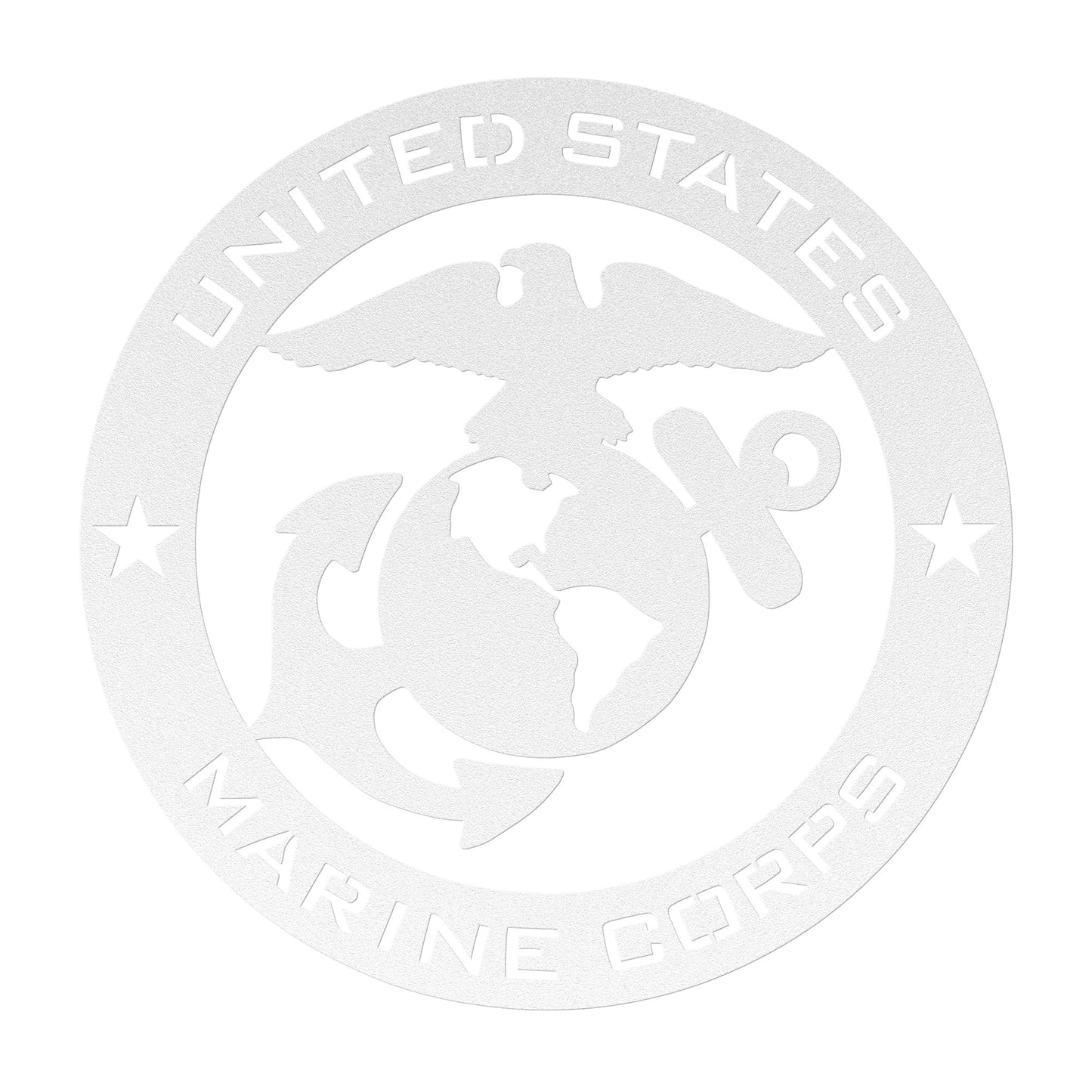 US Marine Corps die-cut metal Veteran Sign/Wall Art