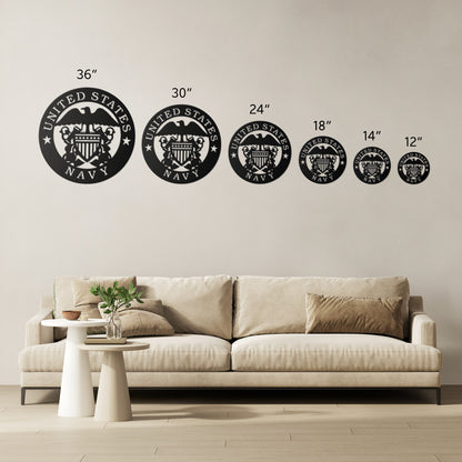 US Navy die-cut metal Veteran Sign/Wall Art