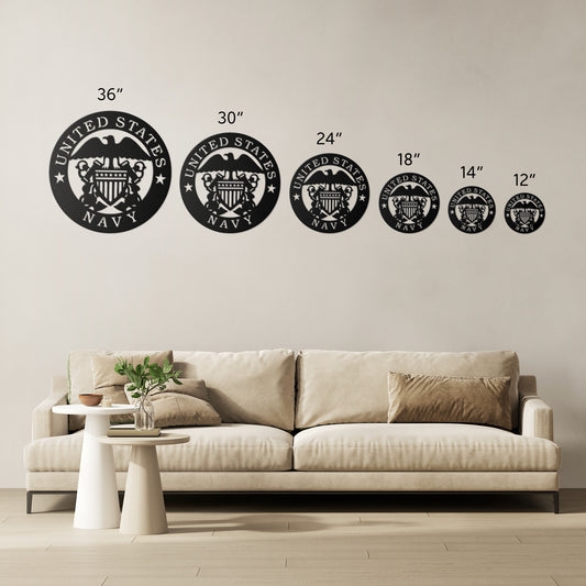 US Navy die-cut metal Veteran Sign/Wall Art