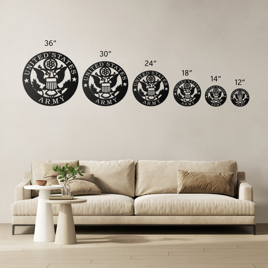 US Army die-cut metal Veteran Sign/Wall Art